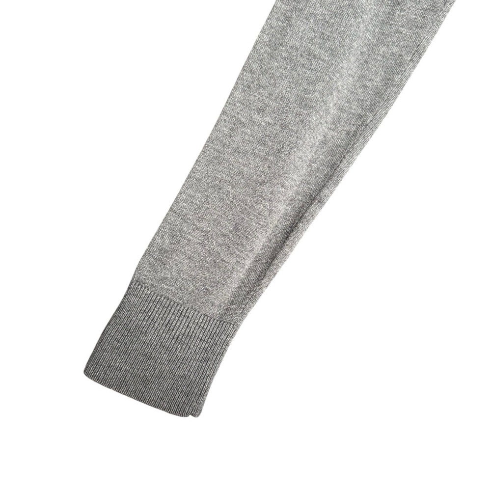 Merona Wool Blend V-Neck Knit Button Up Cardigan Men Medium Grey Grandpa Sweater - Picture 5 of 7